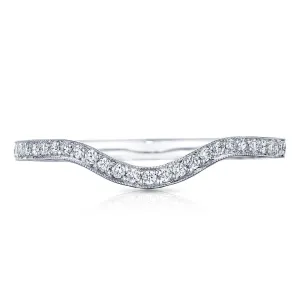 Tacori 18k Sculpted Crescent "Right" Curve Diamond Wedding Band