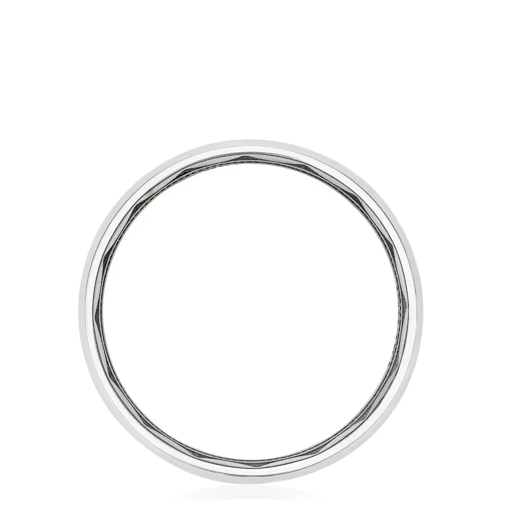 Tacori 18W Classic High Polish Rounded Mens Wedding Band