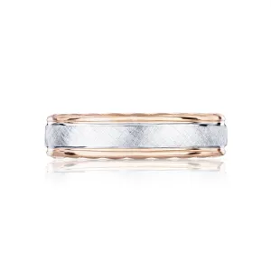 Tacori Classic 18k Brushed Center and Polished Edges 6mm Band