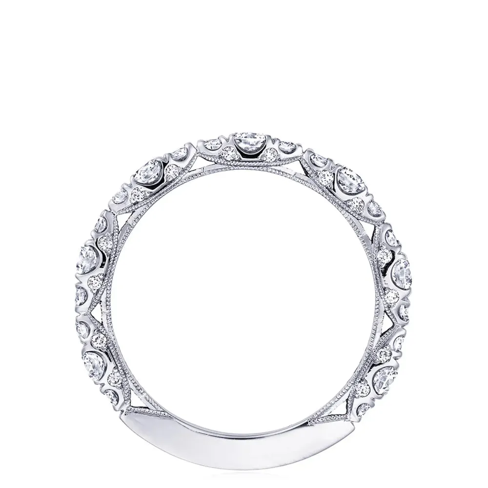Tacori Classic Crescent, RoyalT Marquise Shape Design Detail Wedding Band