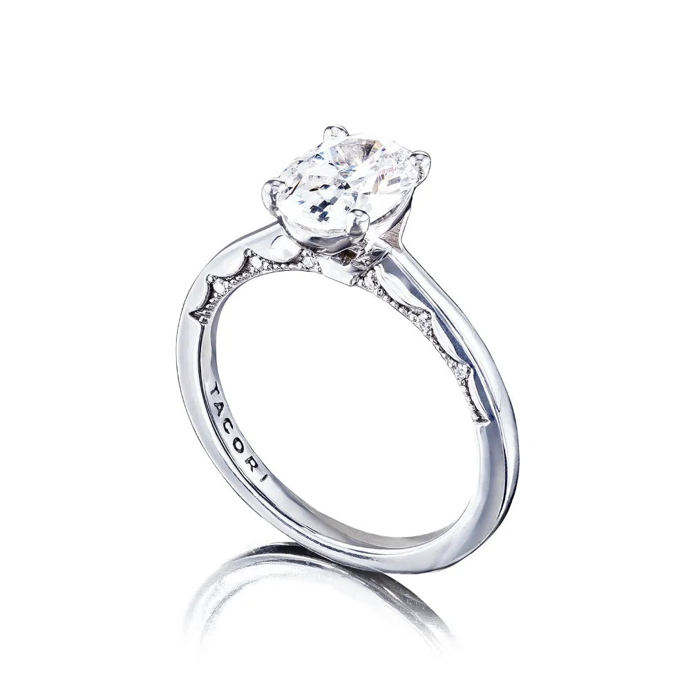 Tacori Coastal Crescent Oval Solitaire Engagement Ring