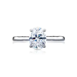 Tacori Coastal Crescent Oval Solitaire Engagement Ring