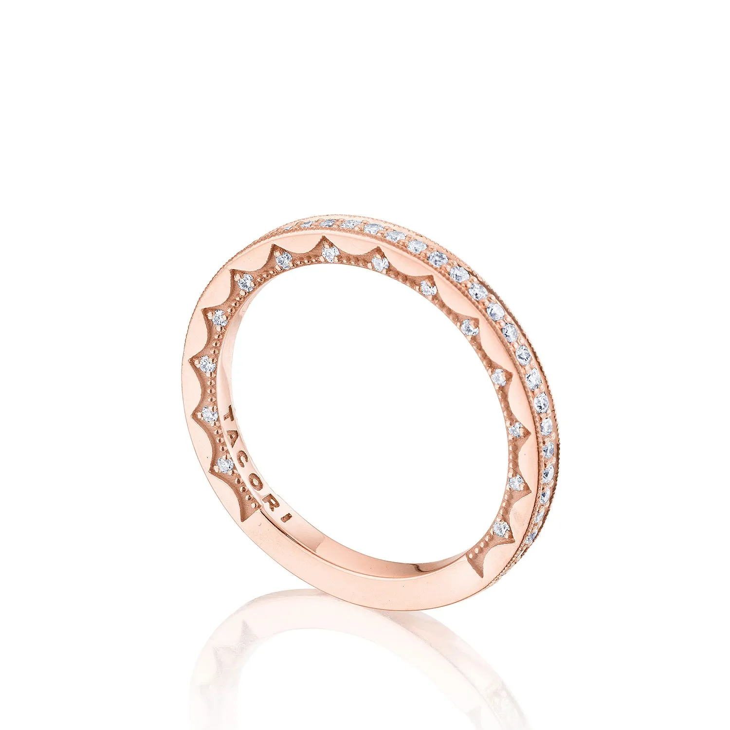 Tacori Coastal Crescent Pave Diamond Wedding Band