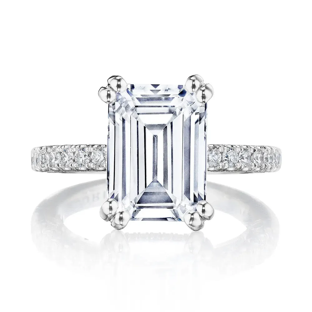 Tacori Dantela Emerald Solitaire Engagement Ring