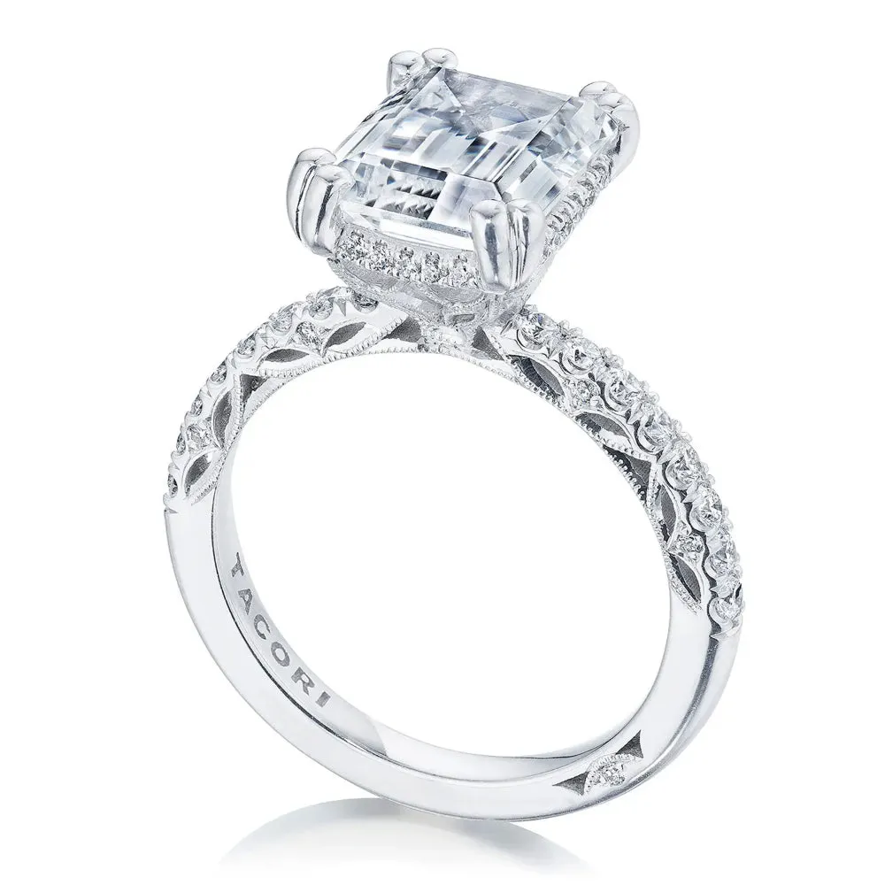 Tacori Dantela Emerald Solitaire Engagement Ring