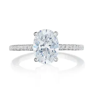 Tacori Dantela Oval Solitaire Engagement Ring