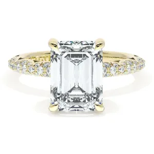 Tacori Founder's Collection 18k Emerald Bloom Engagement Ring