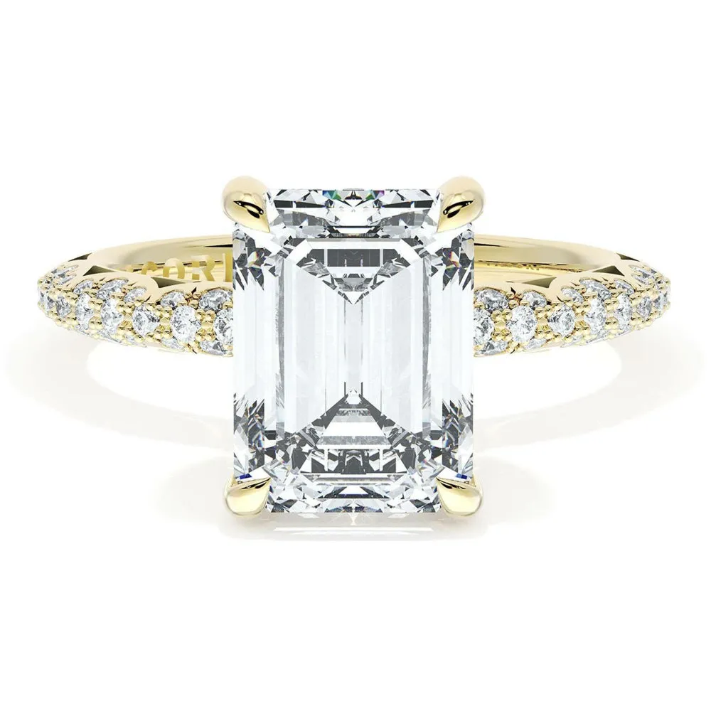 Tacori Founder's Collection 18k Emerald Bloom Engagement Ring