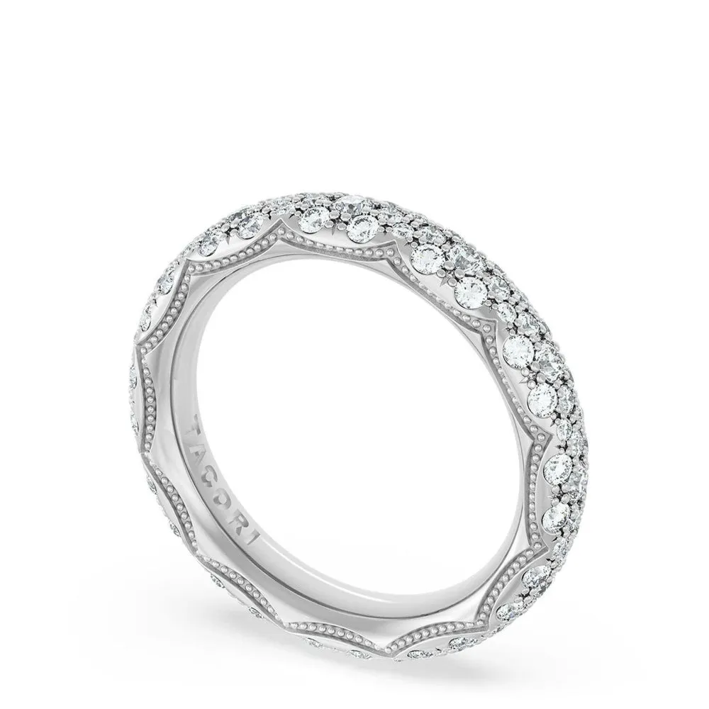 Tacori Founder's Collection 18k Eternity Pav Diamond Wedding Band