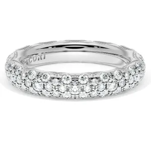 Tacori Founder's Collection 18k Eternity Pav Diamond Wedding Band