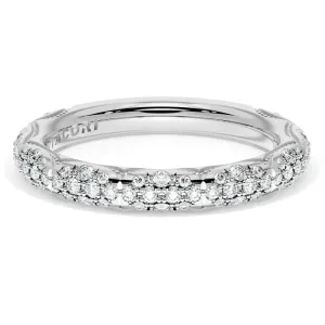 Tacori Founder's Collection 18k French Pav Diamond Wedding Band