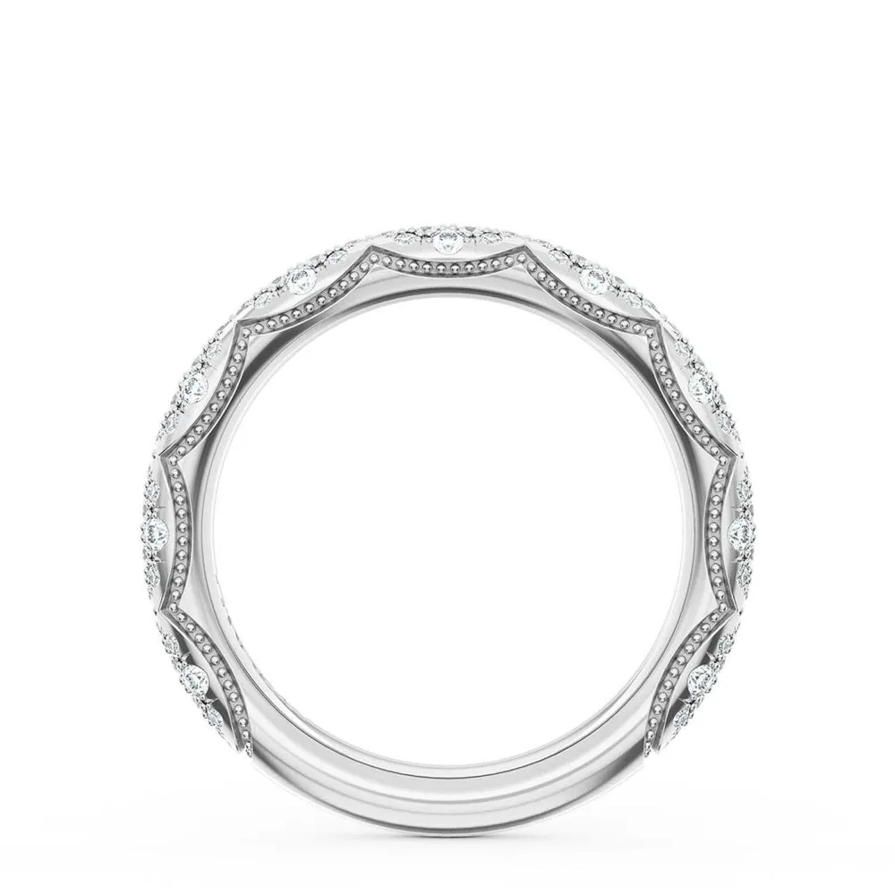 Tacori Founder's Collection 18k French Pav Diamond Wedding Band
