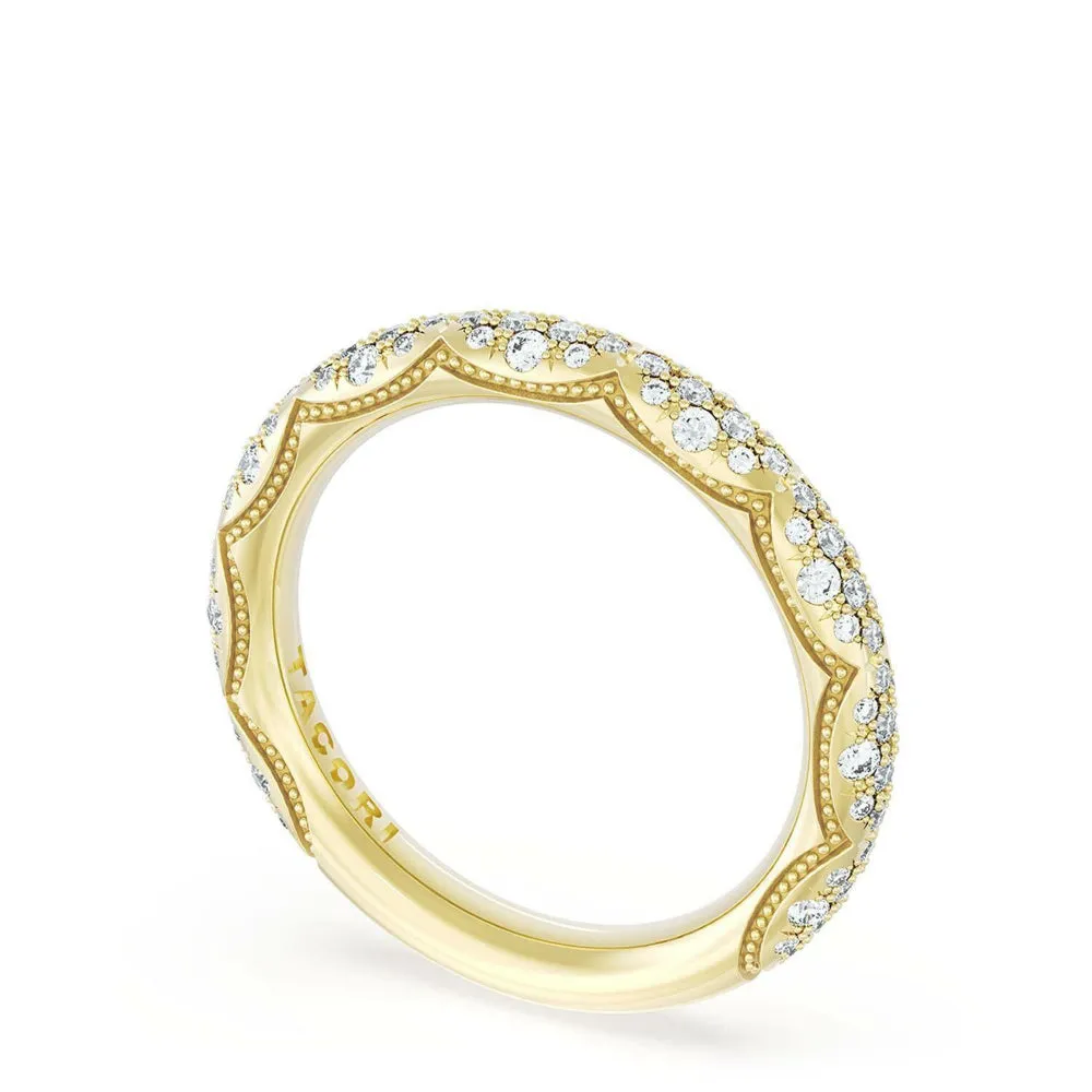 Tacori Founder's Collection 18k French Pav Diamond Wedding Band