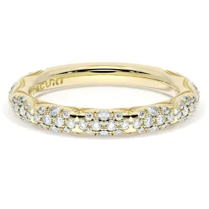 Tacori Founder's Collection 18k French Pav Diamond Wedding Band