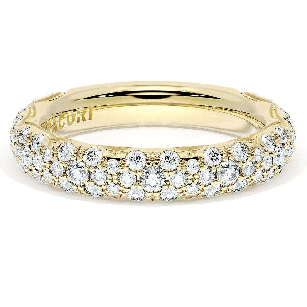 Tacori Founder's Collection 18k French Pav Diamond Wedding Band