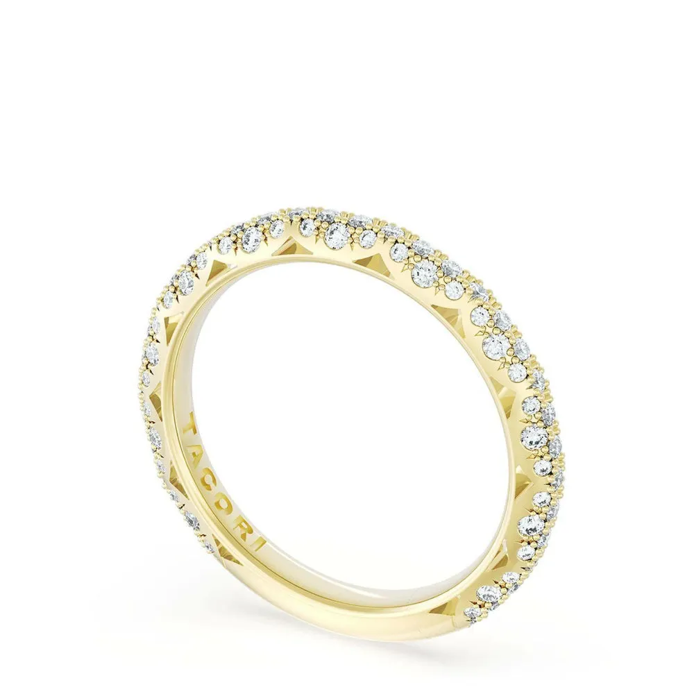 Tacori Founder's Collection 18k French Pav Diamond Wedding Band
