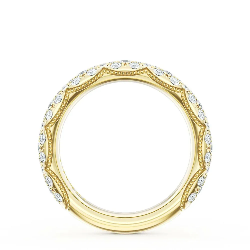 Tacori Founder's Collection 18k French Pav Diamond Wedding Band