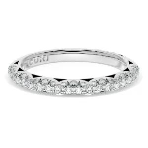 Tacori Founder's Collection 18k Gold French Pav Diamond Wedding Band