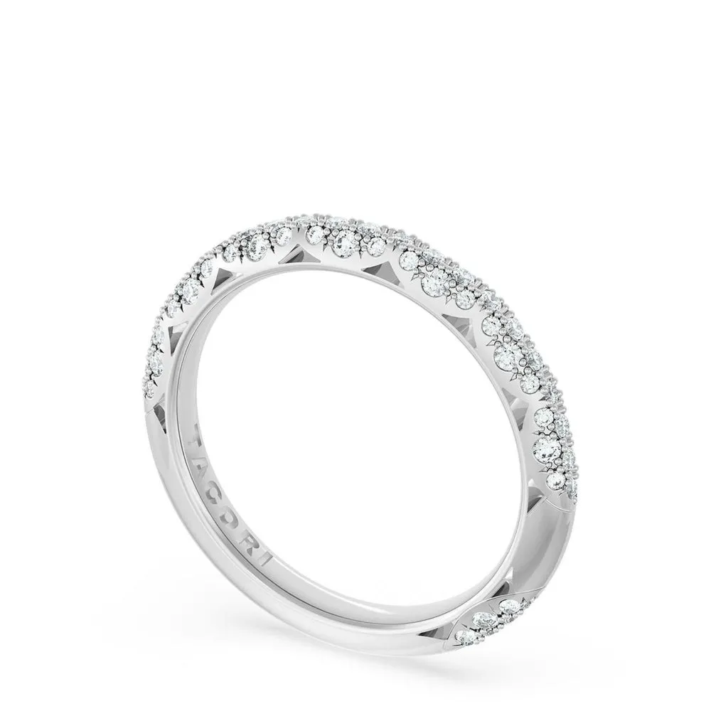 Tacori Founder's Collection 18k Gold French Pav Diamond Wedding Band