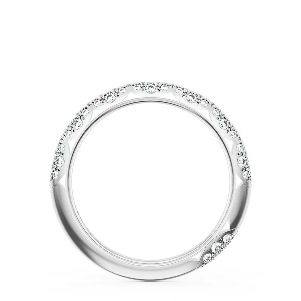 Tacori Founder's Collection 18k Gold French Pav Diamond Wedding Band