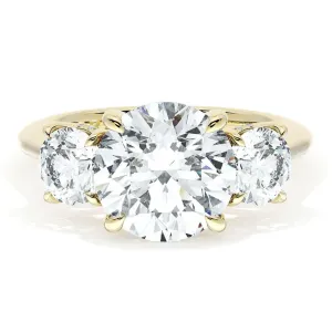 Tacori Founder's Collection 18k Round 3-Stone Engagement Ring