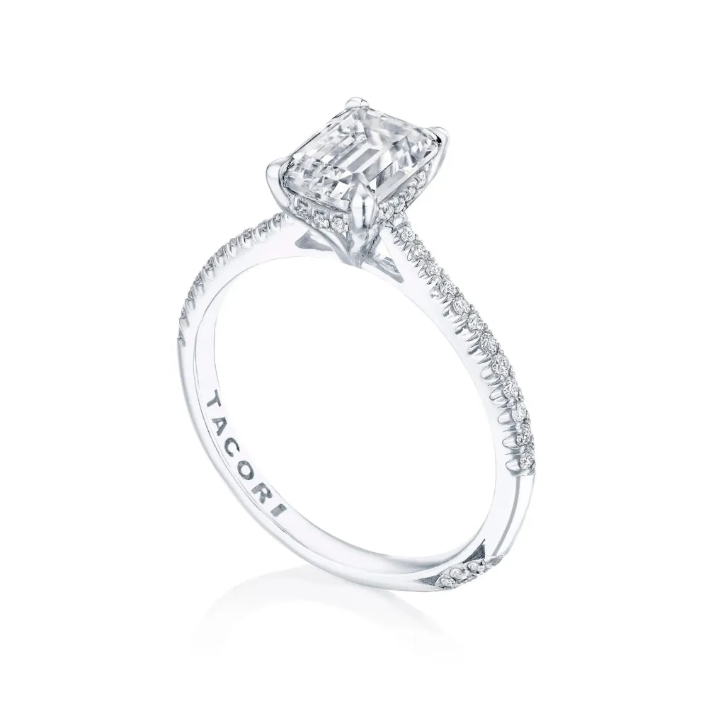 Tacori Founder's Collection Emerald Solitaire Engagement Ring