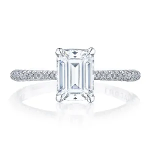 Tacori Founder's Collection Emerald Solitaire Engagement Ring