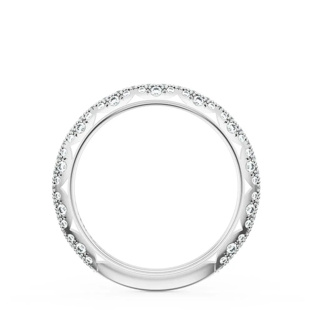 Tacori Founder's Collection Platinum French Pav Diamond Wedding Band