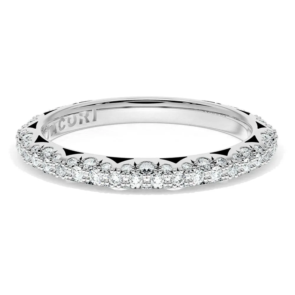 Tacori Founder's Collection Platinum French Pav Diamond Wedding Band