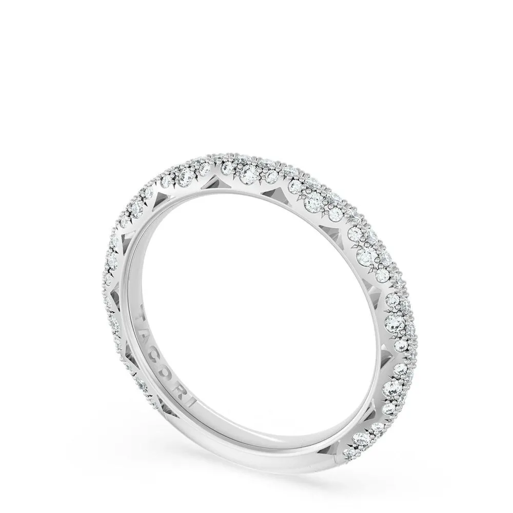 Tacori Founder's Collection Platinum French Pav Diamond Wedding Band