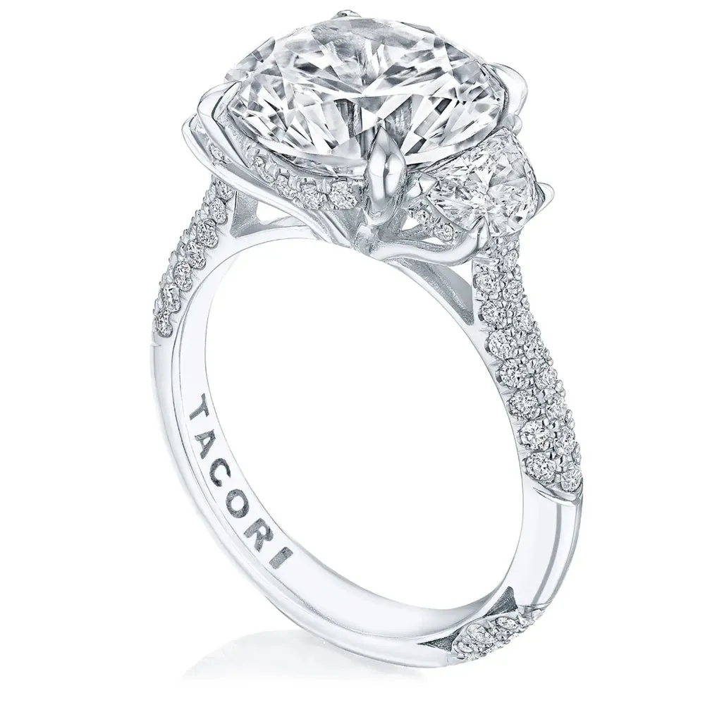 Tacori Founders Collection, RoyalT Round 3-Stone Engagement Ring