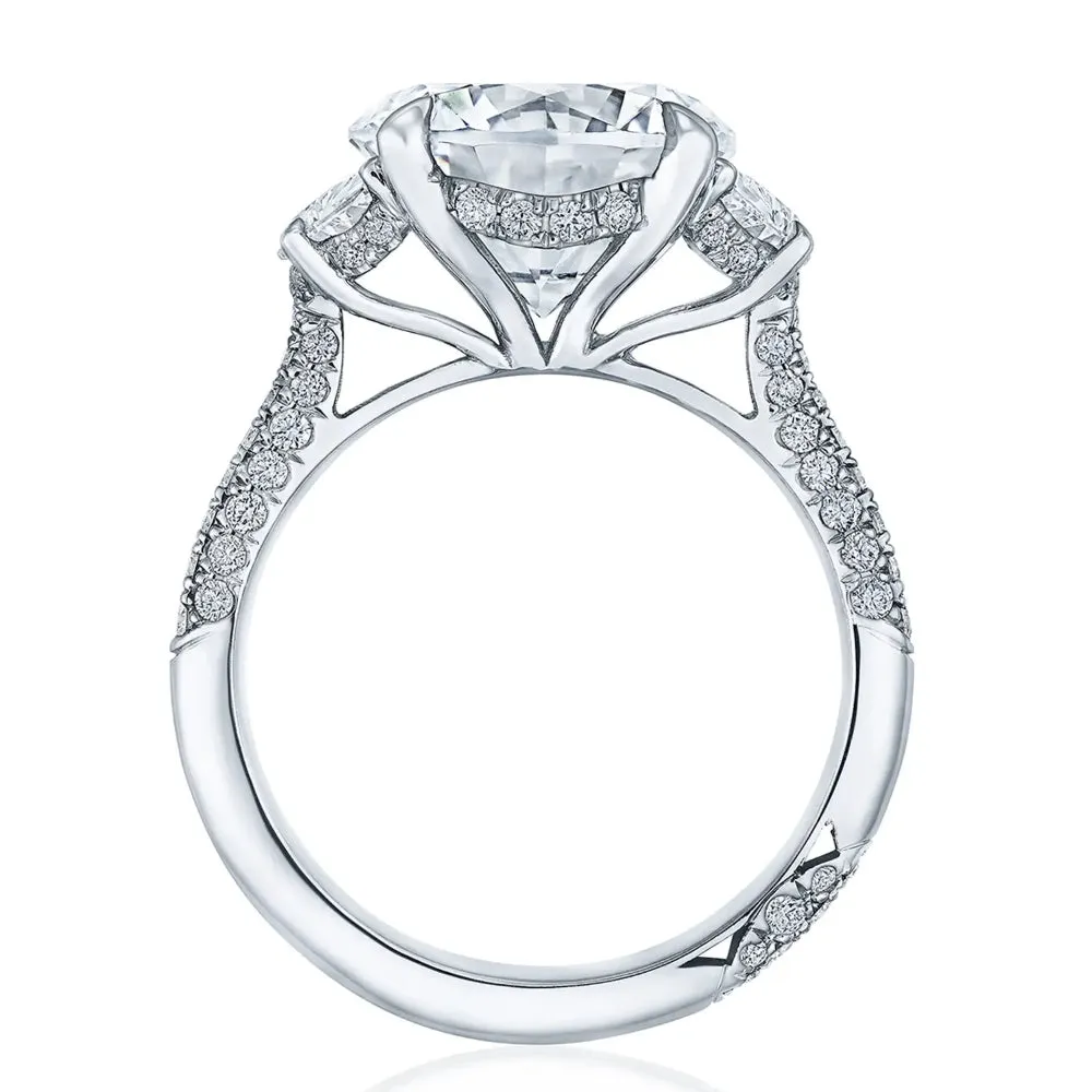 Tacori Founders Collection, RoyalT Round 3-Stone Engagement Ring