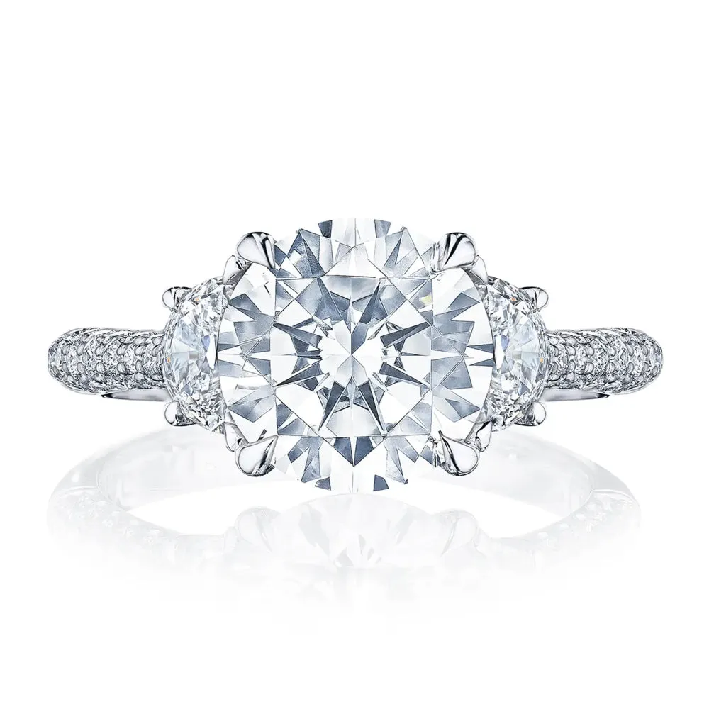 Tacori Founder's Collection, RoyalT Round 3-Stone Engagment Ring