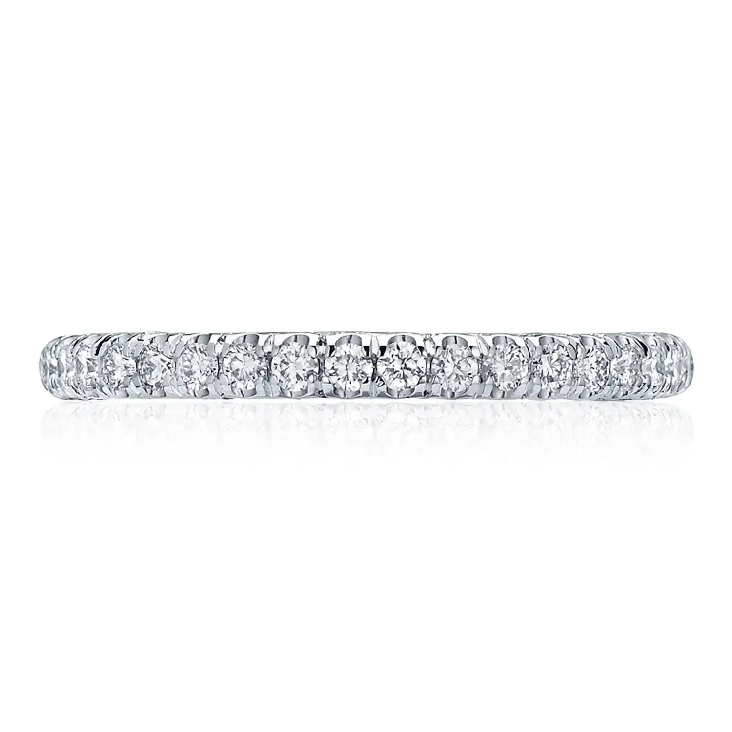 Tacori Petite Crescent French Pave Diamond Wedding Band - 2mm