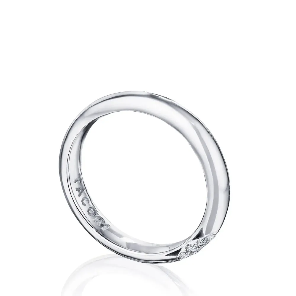 Tacori Platinum Founder's Collection RoyalT High Polish FInish Wedding Band