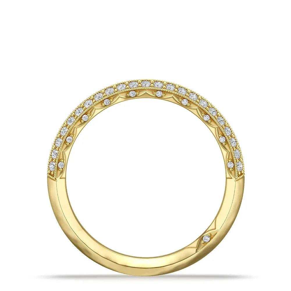 Tacori Sculpted Crescent Knife Edge Wedding Band