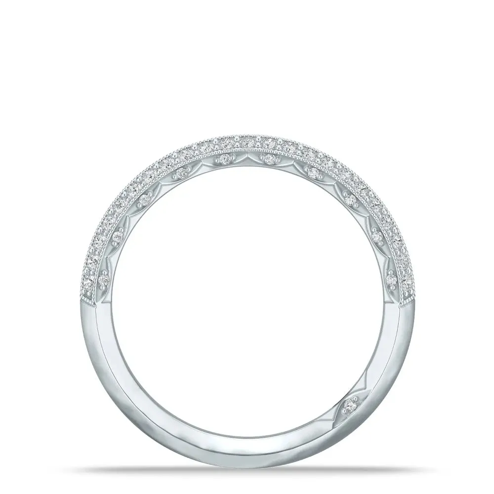Tacori Sculpted Crescent Knife Edge Wedding Band