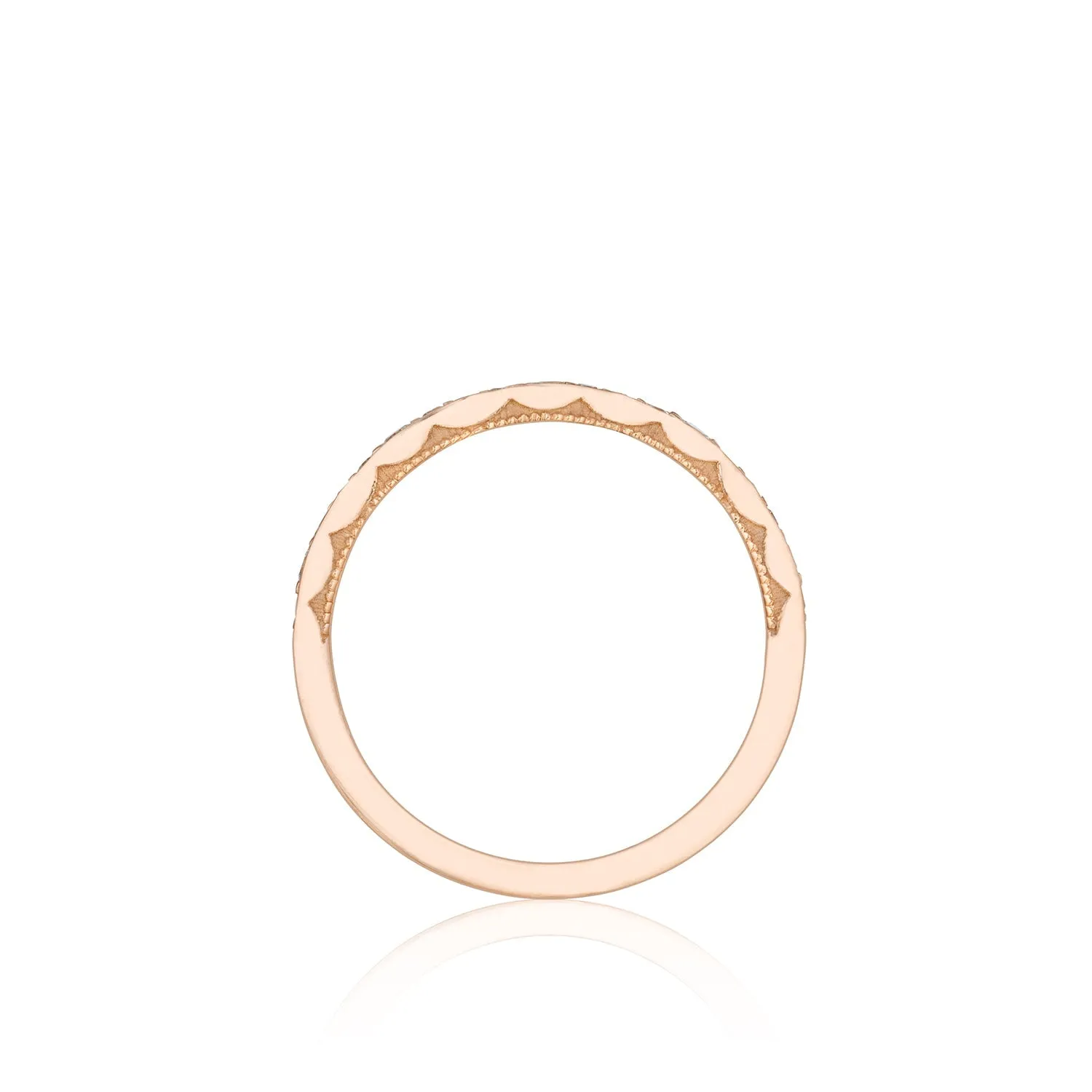 Tacori Sculpted Crescent Marquise Design Wedding Band with Diamond - Half-Way