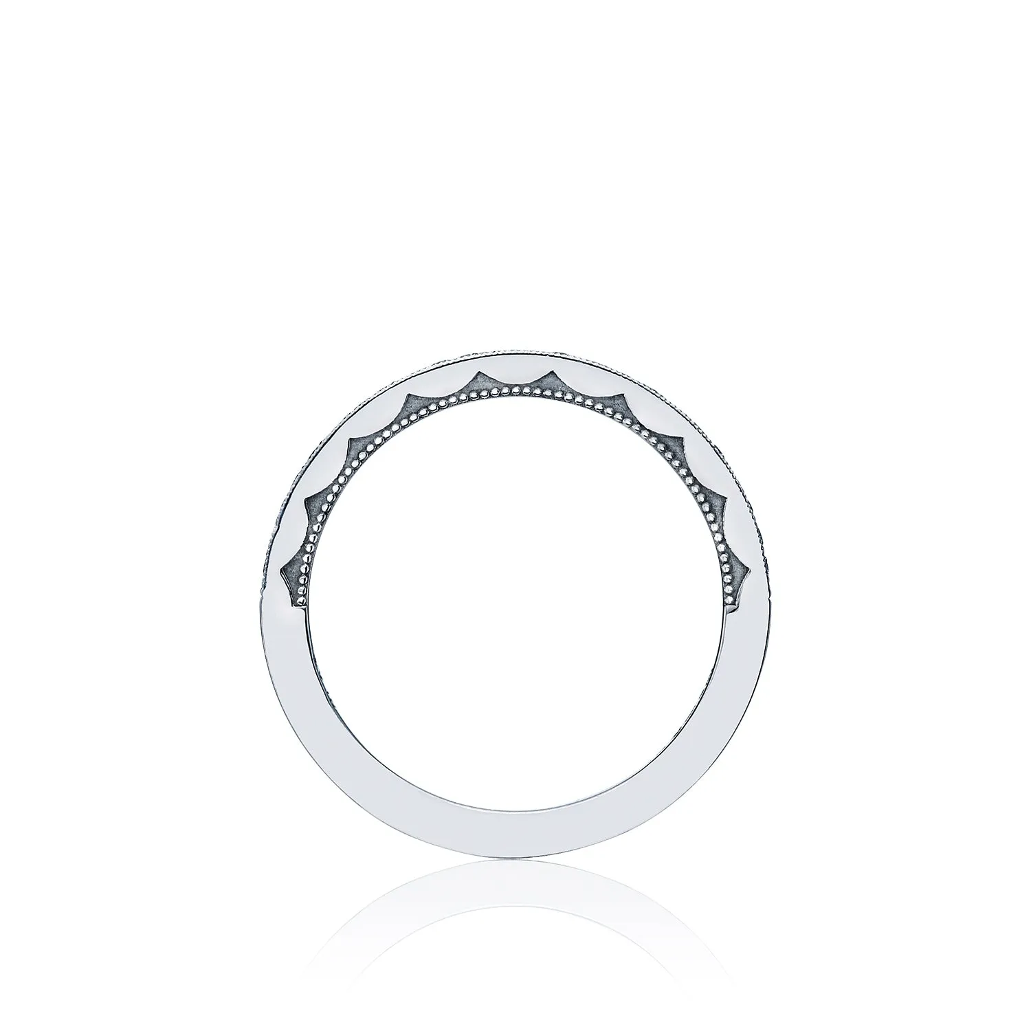 Tacori Sculpted Crescent Pave Diamond Wedding Band - 1.5mm