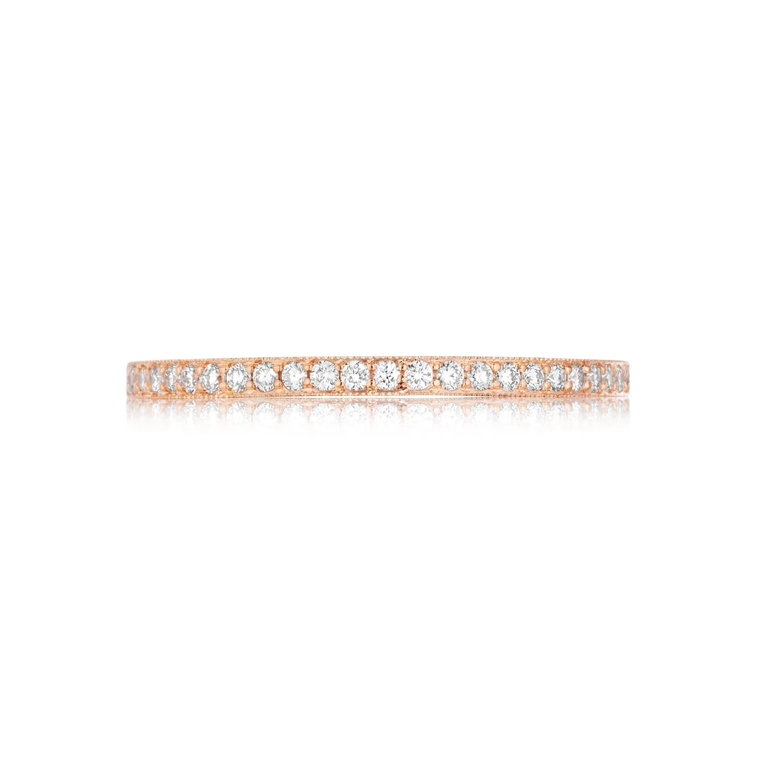 Tacori Sculpted Crescent Pave Diamond Wedding Band - 1.5mm