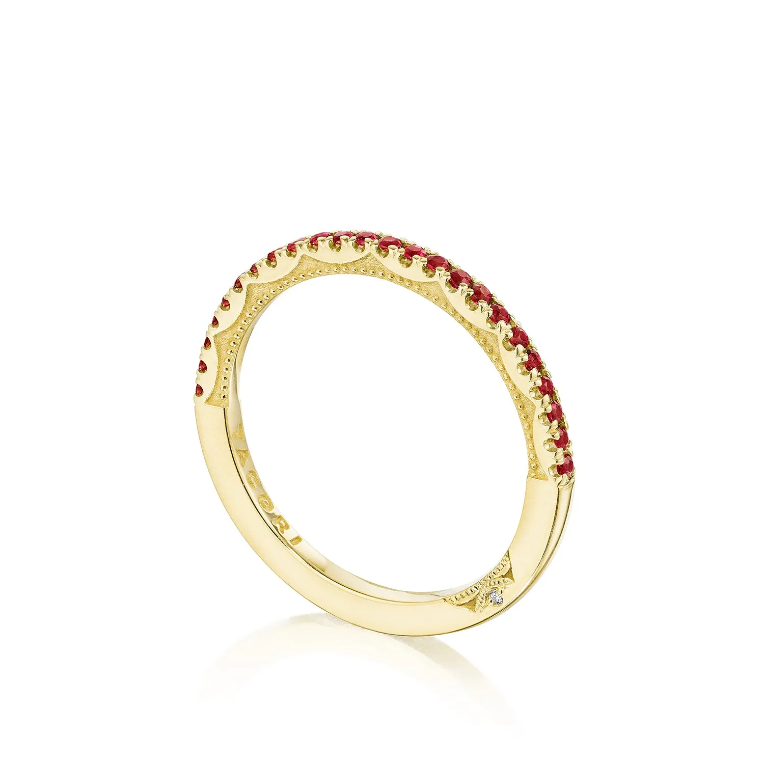 Tacori Sculpted Crescent String of Rubies Ring