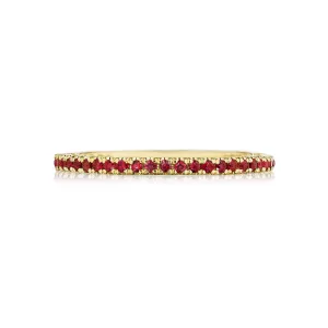 Tacori Sculpted Crescent String of Rubies Ring