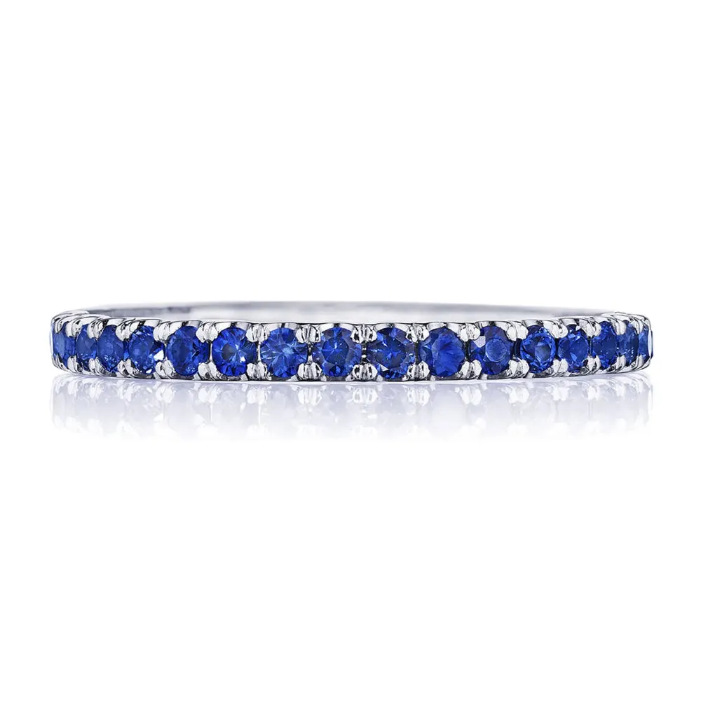 Tacori Sculpted Crescent String of Sapphires Ring