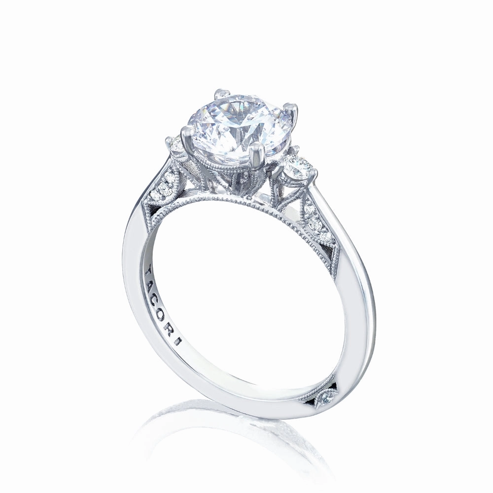 Tacori Simply Tacori Round 3-Stone Engagement Ring