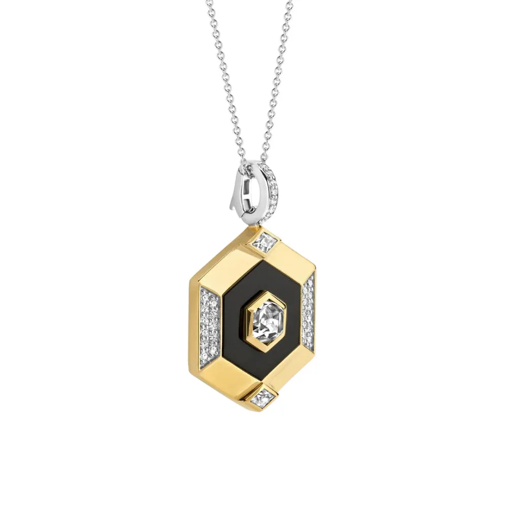 Ti Sento Geometric Vintage Style Pendant Necklace