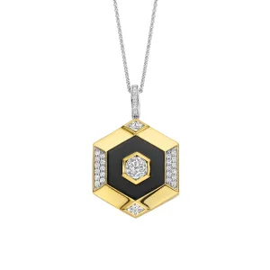 Ti Sento Geometric Vintage Style Pendant Necklace