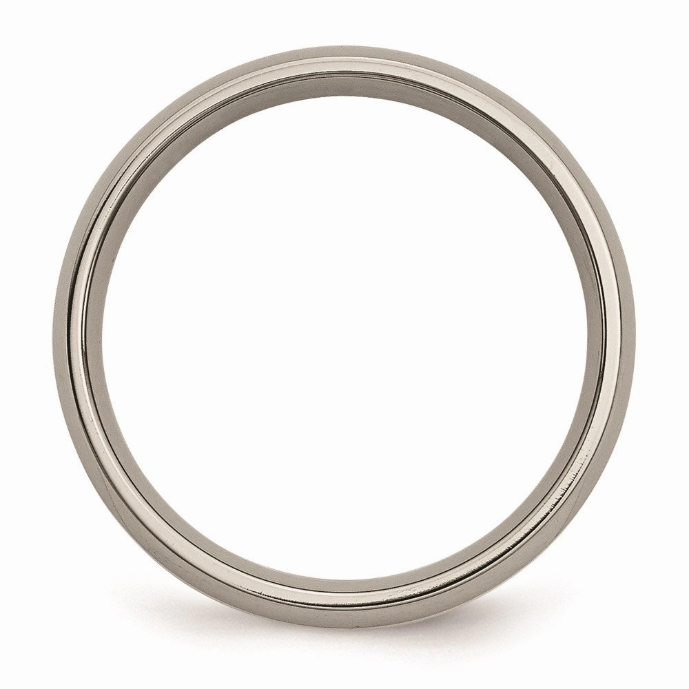 Titanium 14k Yellow Inlay 5mm Polished Band | TB221