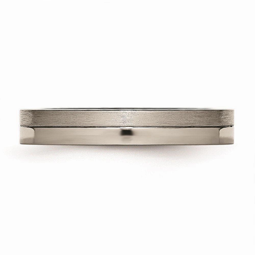 Titanium 4mm Brushed & Polished Band | TB306