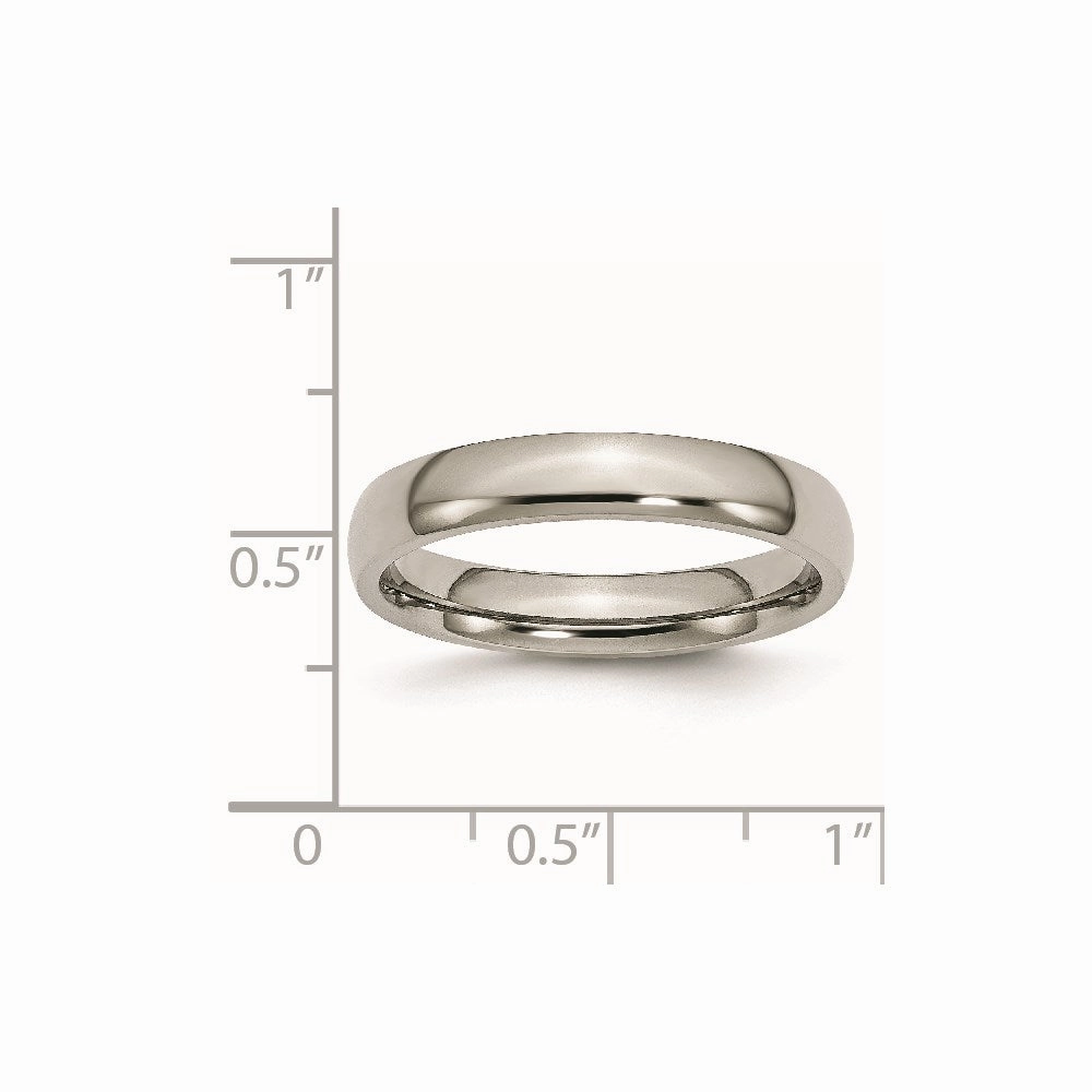 Titanium 4mm Polished Band | TB21