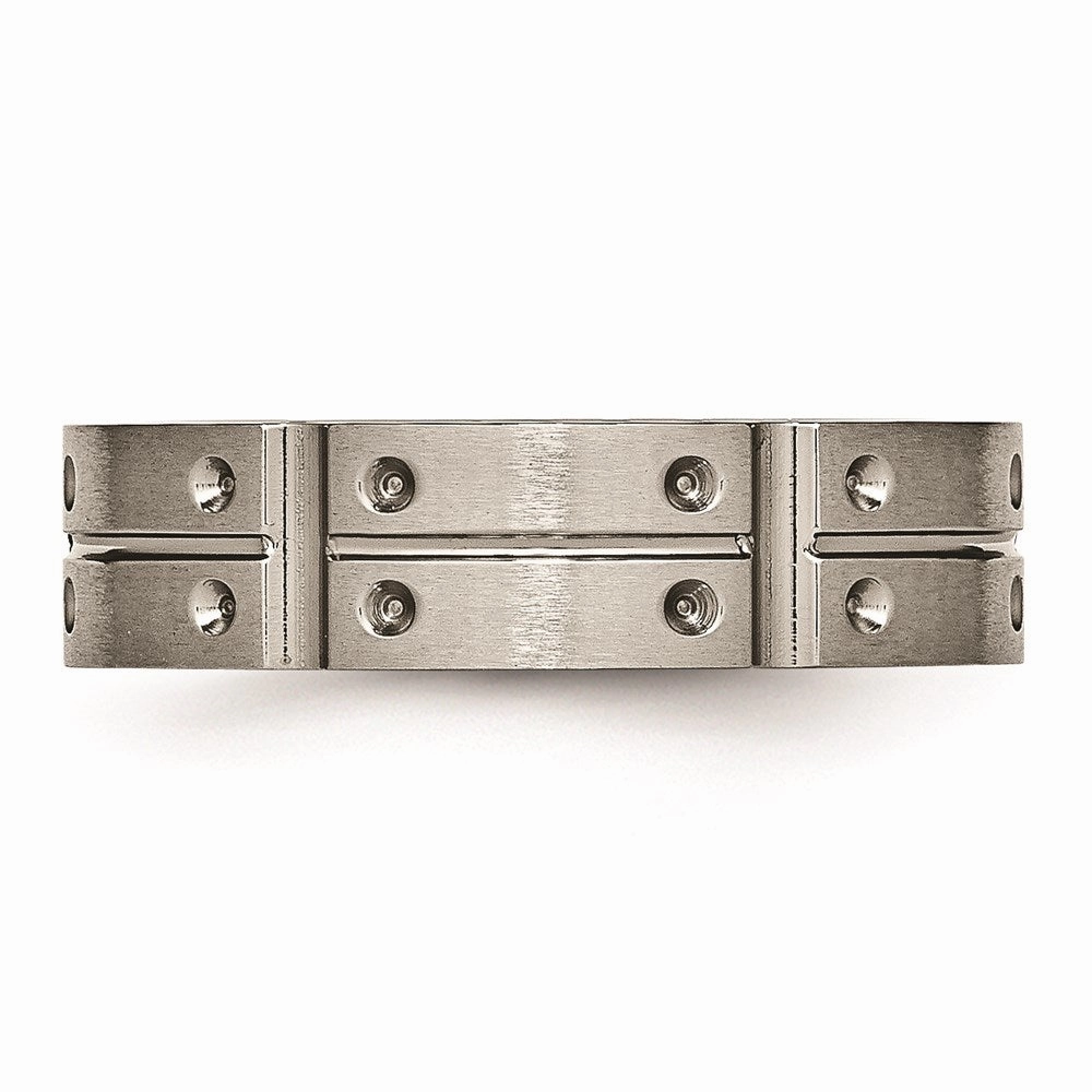 Titanium 6mm Brushed and Polished Band | TB319